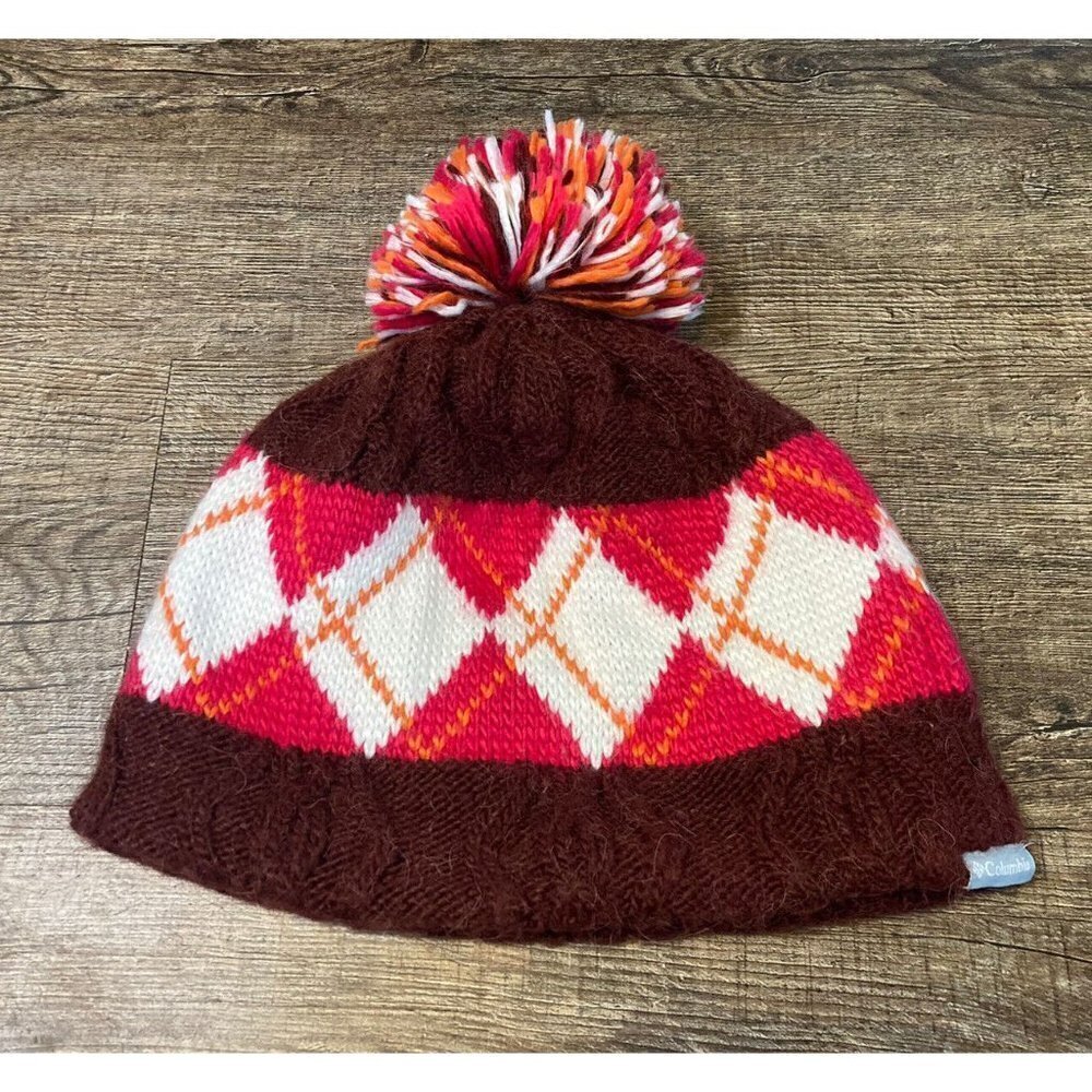 Columbia Women’s Argyle Beanie Winter Hat Omni-Heat Insulated Wool Alpaca Blend